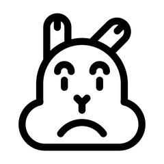 shocked line icon best for social media design