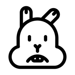 sad line icon best for social media design