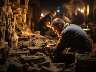 Archaeologists at work