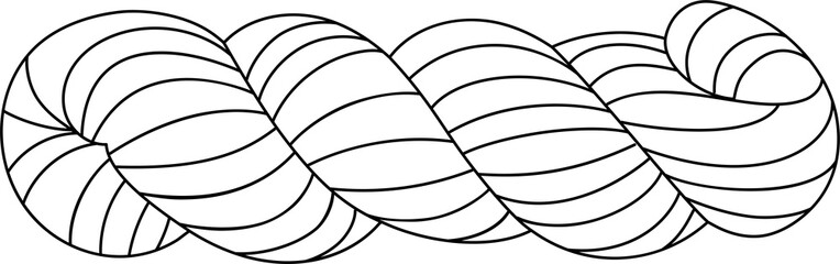 Yarn hank. Line wool skein