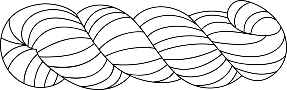 Yarn hank. Line wool skein