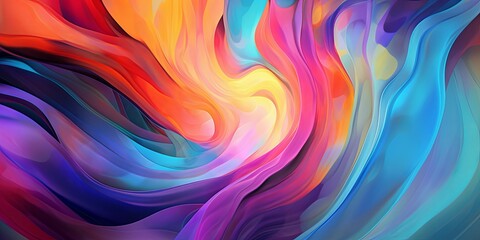 abstract colorful background, digital wallpaper, Generative AI