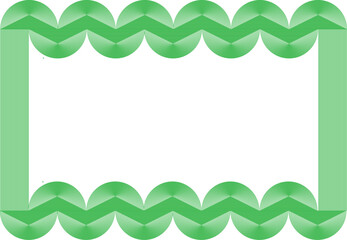 Creative green frame with blender lines pattern. Empty space.