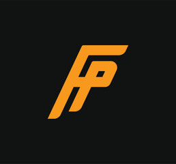 Fp golden color logo
