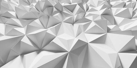 White abstract polygon pattern background