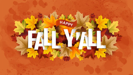 Autumn Background greeting, set of abstract backgrounds with maple leaf, autumn sale, banner, posters, cover design templates, social media wallpaper stories, happy fall yall 2023