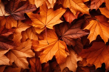 Autumn Leaves on White Background