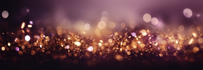 Sparkles bokeh background, celebration and celebration concept. Generative AI