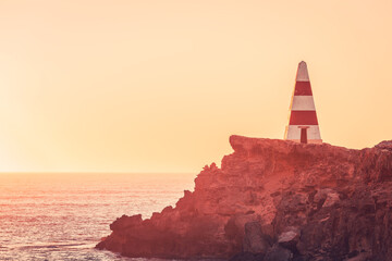 The Iconic Robe Obelisk at sunset, Limestone Coast, South Australia