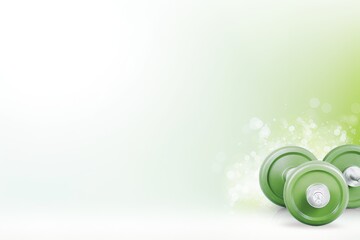 Bright colorful background, sports illustration, exercise equipment