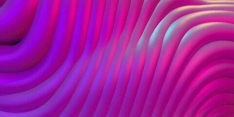 Multicolored wavy lines background. Creative poster