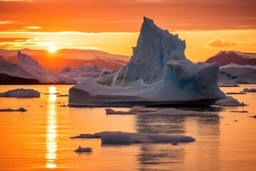 Global warming and melting glaciers