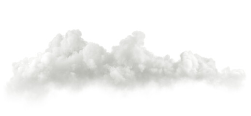 Realistic white soft clouds panorama cut out transparent backgrounds 3d render png - obrazy, fototapety, plakaty