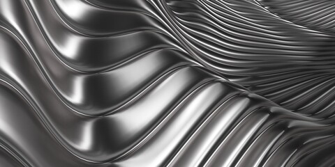 Abstract waves 3D rendering background