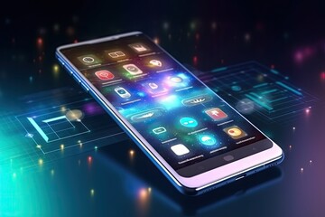 Modern smartphone representing the convergence of cutting-edge technologies