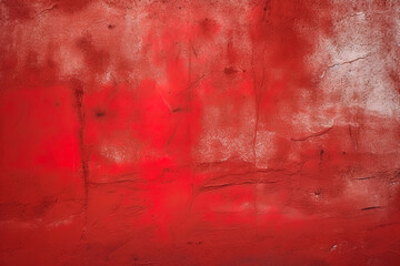 Dirty and weathered red concrete wall background texture