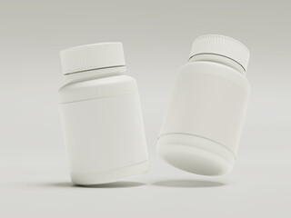 Blank Medicine Pils Bottle Mockup