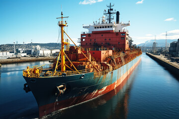 Port terminal container logistics ocean transportation