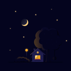 House in the night