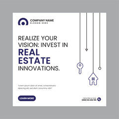 Real Estate Social Media Post Template, property, investment, home, dream, opportunity, market, listings, buyers, sellers, agents, mortgage