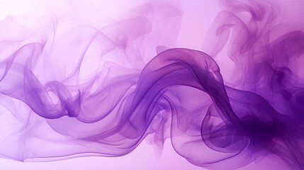 swirling purple ink smoke effect on a light white background.
