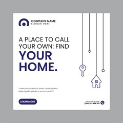Real Estate Social Media Post Template, property, investment, home, dream, opportunity, market, listings, buyers, sellers, agents, mortgage