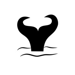 Obraz premium whale tail icon