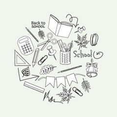 school, office, study subjects, science