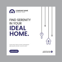 Real Estate Social Media Post Template, property, investment, home, dream, opportunity, market, listings, buyers, sellers, agents, mortgage