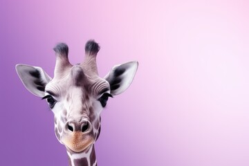 Giraffe Peeking Party Invitation