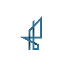 PB Building Logo Design. Letter PB Icon. Building Logo