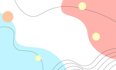 simple doodle style background design in bright pastel colors
