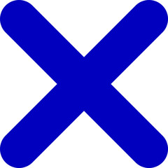 Fototapeta premium Cross x mark icon