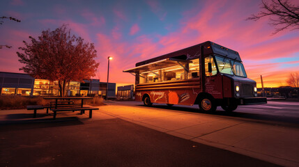 A food truck. Generative Ai