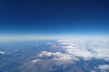 High image Above the clouds and sky scenery 