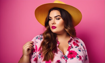 Beautiful plus size model, plus size model posing for photo faschion style fashion for chubby girls