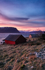 Sunset views from God&oslash;y, &Aring;lesund, Norway