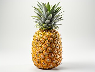 Pineapple isolated on white background. 3d render illustration.