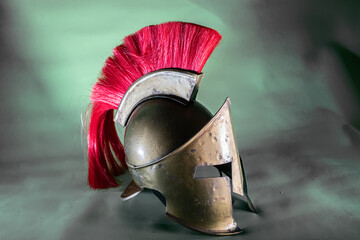 helmet spartan warrior from the army ancient Greece