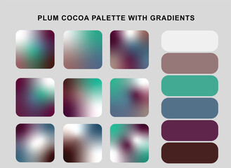 Plum Cocoa palette Gradient pack