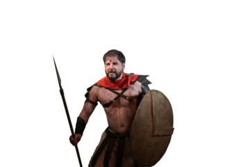 a Spartan warrior from ancient Greece