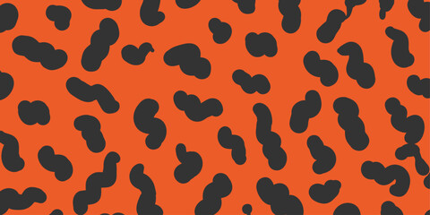 Modern Halloween groovy hippie 70s backgrounds. Abstract Autumn Design with Graphic Element. Trendy retro psychedelic style. Y2k aesthetic.
