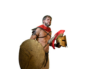 a Spartan warrior from ancient Greece