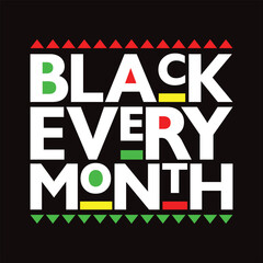 Stylish , fashionable  and awesome black history month quotes typography  illustrator
