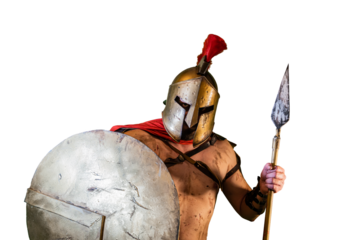 a Spartan warrior from ancient Greece