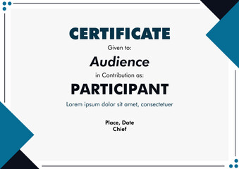 Obraz premium Design 5 Certificate of Appreciation