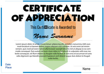 Design 1 Certificate of Appreciation
