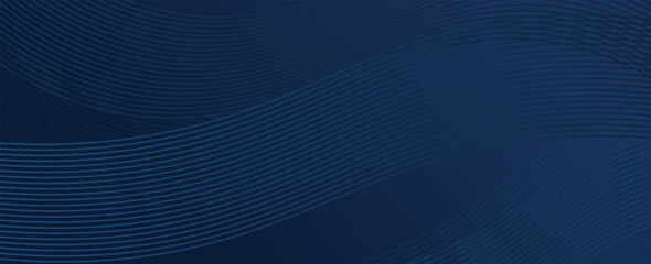 Modern wave curve abstract presentation background, Abstract decoration, halftone gradient pattern, 3d Vector illustration. Dark blue background
