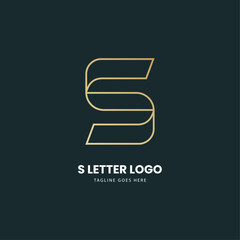 Abstract letter S logo design, Gold, beauty industry, and fashion logos cosmetics business, natural spa salons, yoga, medicine companies and clinics