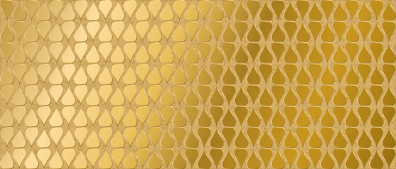 Abstract luxury background. Vector imitation of metal ornament and golden pattern. Illustration of texture grid. Gold color gradient. Elegant design for poster, banner, template, card, web design.